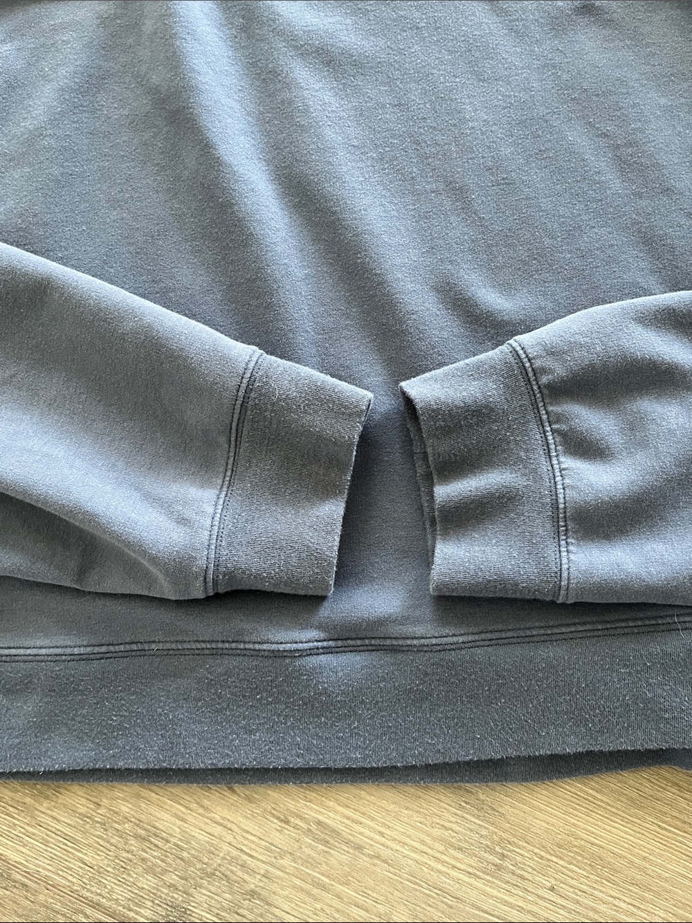 ALO Yoga Cropped Sway Crew Neck Pullover Bluestone Size L - Picture 3 of 5